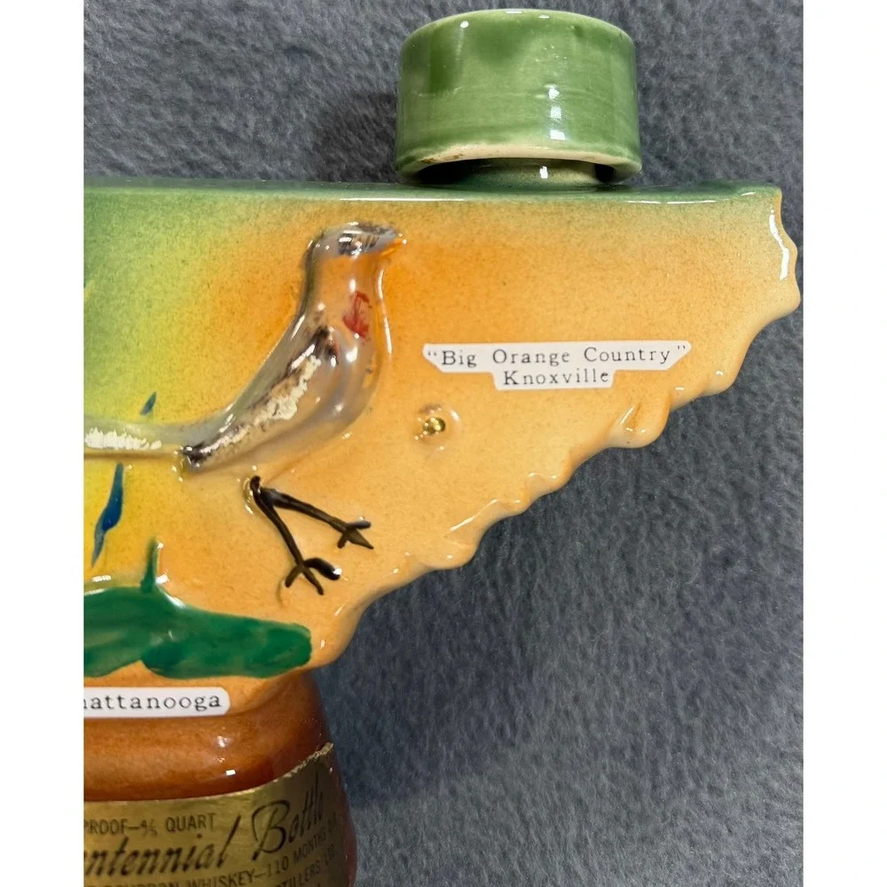 Vintage 1969 Tennessee Bicentennial Whiskey Decanter Queen Ann B. China Empty